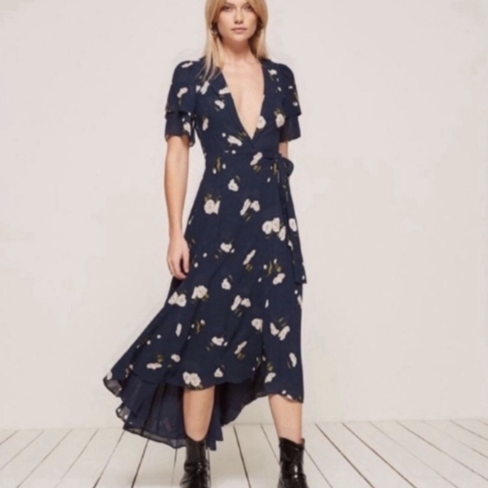 Reformation Layley Wrap Dress
